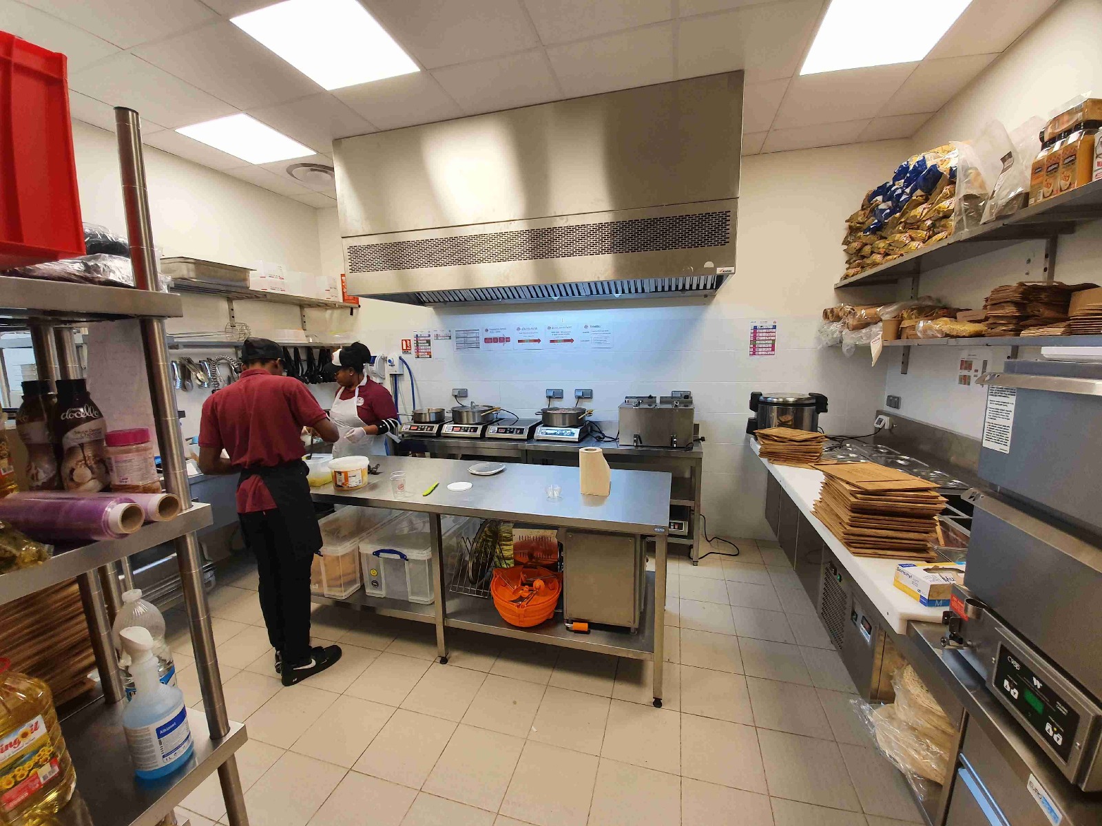 agencement cuisine restauration rapide